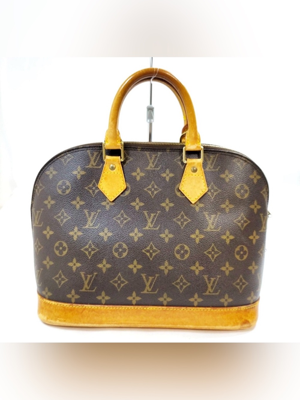 Louis Vuitton Brown Monogram Alma Satchel - Brown & Tan